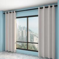 净也免打孔伸缩窗帘杆卧室免钉安装晾衣杆卫生间晾衣架浴帘杆窗帘挂杆