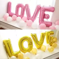 净也七夕告白气球LOVE字母婚房婚礼装饰布置背景求婚表白婚庆装饰用品