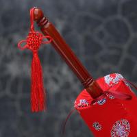 净也婚庆用品结婚装饰大红色除尘鸡毛掸子婚礼女方嫁妆新娘陪嫁含掸桶