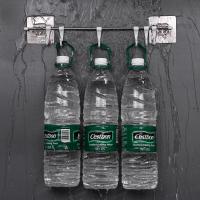 净也百年羚厨房挂钩架强力粘胶贴墙壁挂承重无痕免打孔粘钩挂架置物杆