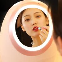 净也网红化妆品收纳盒带镜子护肤品桌面防尘收纳神器梳妆台整理置物架