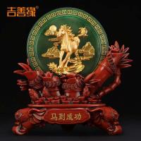 净也吉善缘 一帆风顺客厅摆件 电视柜酒柜工艺品乔迁新居家庭摆设