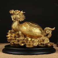 净也吉善缘 纯铜龙龟八卦龙龟摆件 家居装饰品工艺品龙头龟摆设