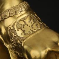 净也吉善缘 铜牛摆件 纯铜牛工艺装饰品办公桌客厅风水摆设牛