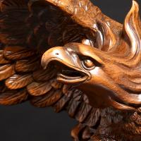 净也吉善缘 大展宏图老鹰摆件老鹰商务开业书桌酒柜摆设礼品