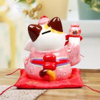 净也吉善缘 猫摆件创意结婚送闺蜜情侣婚庆装饰品储钱罐