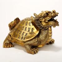 净也吉善缘 纯铜龙龟摆件 风水百寿龙头龟摆设送老号礼品