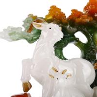 净也吉善缘 羊摆件三阳开泰家居装饰工艺品摆设乔迁贺岁礼品