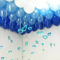 净也婚房屋顶装饰布置喜庆结婚心形星星喜字亮片吊饰雨丝套餐