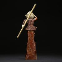 净也【清仓】吉善缘 《斗战圣佛》全铜大圣摆件 家居书柜猴子摆件