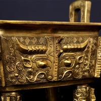 净也[清仓]吉善缘 纯铜鼎摆件 铜香炉鼎办公桌工艺开业礼品