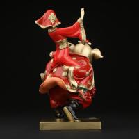 净也吉善缘《猪八戒娶亲》纯铜彩绘猪摆件 结婚新婚房送朋友