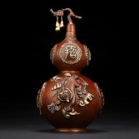 净也吉善缘 全铜貔貅葫芦摆件 客厅酒柜装饰创意开业乔迁新居礼品