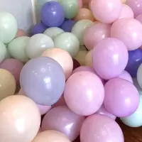 净也圆形单层创意马卡龙气球装饰结婚生日派对婚房场景布置多款免邮