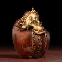净也吉善缘 《财星高照》纯铜财神佛像摆件 送人乔迁开业礼品摆设