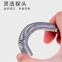 净也管道疏通器带抓钩通下水道工具水管毛发疏通夹堵塞头发钩四爪神器