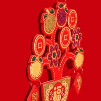 净也花薇 2020新年鼠年挂饰树挂件客厅卧室装饰新年节日装饰用品