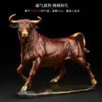 净也吉善缘 铜牛摆件 大号招財旺市牛客厅办公室家居铜彩工艺礼品