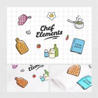 净也厨房防油贴纸墙贴台面柜灶台用防水自粘耐高温油烟机墙体用瓷砖贴