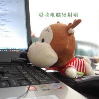 净也汽车摆件 卡通情侣小鹿摆件竹炭公仔一鹿相伴 汽车用品竹炭包装饰