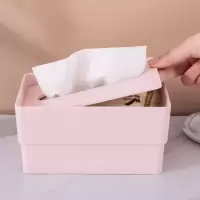 净也多功能创意纸巾盒收纳盒家用抽纸盒客厅茶几用简约北欧餐巾纸盒子