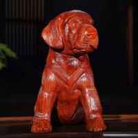 净也吉善缘 花梨木狗摆件 十二生肖旺家2018狗年家居装饰礼品