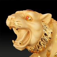 净也吉善缘 虎啸山河老虎装饰品旺财摆设 办公桌面工艺品摆件