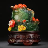 净也吉善缘 金蟾摆件 三足金蝉档口店铺开业礼品工艺装饰摆设