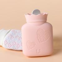 净也婴儿安全注水热水袋女学生小号可爱毛绒加厚宝宝灌水硅胶暖水袋