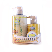琴叶生姜洗发水套装 滋润1000ml+丝滑焗油发膜450ml
