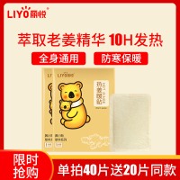 丽悦(LIYO)丽悦生姜贴自发热宫暖贴宝宝贴防寒保暖身女宫寒调理灸暖宝贴热帖100片装