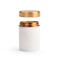 德化白瓷小茶叶罐家用便携旅行羊脂玉瓷密封罐茶具茶叶盒