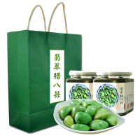 金乡大蒜 翡翠腊八蒜礼盒装 绿蒜醋泡蒜糖蒜绿蒜头 1600g 4罐