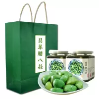 山东金乡大蒜 翡翠腊八蒜礼盒装 绿蒜醋泡蒜糖蒜绿蒜头 1600g 4罐