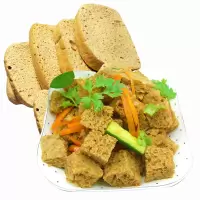 干面筋 烤麸干脱水干面筋凉皮火锅凉拌菜素食食材 500g*2
