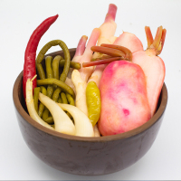 特产泡菜正宗农家自制酸萝卜豆角即食泡辣椒母水下饭菜1100g