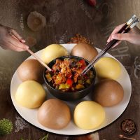 送酱菜 窝窝头五谷杂粮粗粮馒头 速冻儿童营养早餐面食 玉米包3包30个+荞麦包3包30个