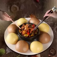 送酱菜 窝窝头五谷杂粮粗粮馒头 速冻儿童营养早餐面食 玉米包3包30个+荞麦包3包30个