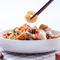 新鲜海鲜拼盘全家福年货小杂烩年货海杂拌火锅爆炒烩小咖冷冻海鲜 无冰衣海鲜小杂烩350g一盒 一盒装试吃