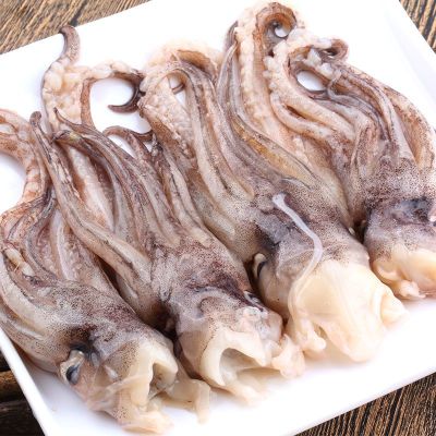 鱿鱼头黄海新鲜冷冻鱼类海鲜500G八爪鱼头烧烤食材一斤鱿鱼须 2斤鱿鱼头
