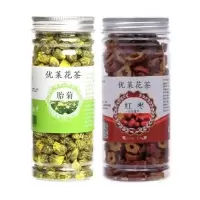 菊花茶胎菊王白菊菊花茶叶蒲公英茶枸杞金银花组合 胎菊+红枣片