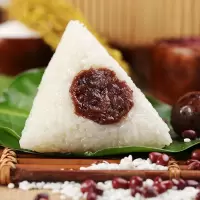 粽子肉粽 蛋黄肉粽大鲜肉粽豆沙蜜枣零食批发早餐 豆沙粽10只[分享装]