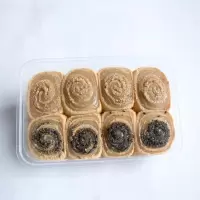 豆面卷驴打滚450g/盒开袋即食年糕打糕糯米糍粑零食豆面卷子 黑白芝麻馅儿