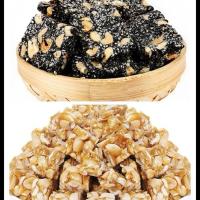 花生糖花生酥芝麻酥零食切糖年货批发 花生糖500g+芝麻花生糖500g