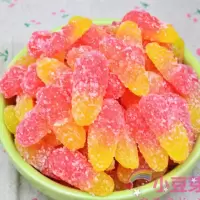 【买二送一】果味软糖砂糖粒粘牙糖玉米橘子圆圈喜糖果零食 250克 凤梨 （250克）一份 买二送一