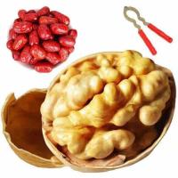 [买二斤送一斤]薄皮核桃纸皮核桃5斤坚果办公零食批发一斤 核桃(六斤装)送夹子