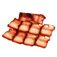 2斤腊肉柴火烟熏腊肉腊肠五花熏肉腊猪头皮农家腊味 2斤装五花肉