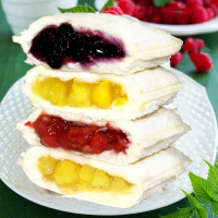 乳酸菌酸奶小口袋面包1000g早餐蛋糕菠萝夹心紫米面包整箱500g 百香果 1000g