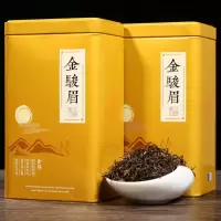 茶叶红茶 金骏眉正山小种茶叶 罐装礼盒装茶叶 金骏眉(2罐)500g+礼袋