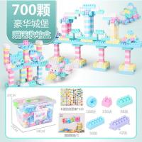 儿童积木大颗粒大号宝宝拼装益智积木玩具男女孩小孩宝宝智力开发 700块+4猪+收纳盒